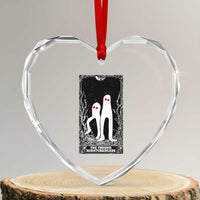 Funny Tarot Card Graphic Fresno Nightcrawlers Lover Heart Crystal Glass Ornament Cryptid Gift - Wonder Print Shop