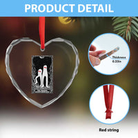 Funny Tarot Card Graphic Fresno Nightcrawlers Lover Heart Crystal Glass Ornament Cryptid Gift - Wonder Print Shop