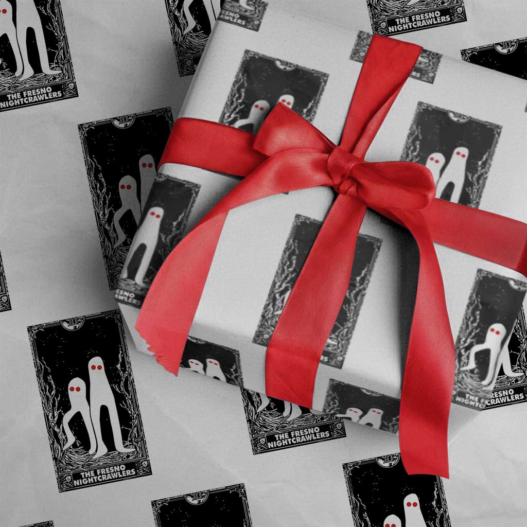 Funny Tarot Card Graphic Fresno Nightcrawlers Lover Wrapping Paper Roll Cryptid Gift - Wonder Print Shop