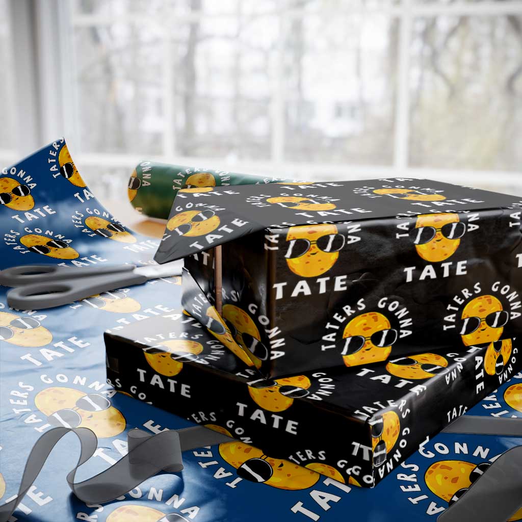 Funny Tater Tot Wrapping Paper Roll Taters Gonna Tate Tots Meme Potato Made Foodie Lover