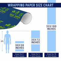 Funny Teacher St Patricks Day Wrapping Paper Roll Irish Math 3.14 Pi Shamrock Teacher Happy  Day
