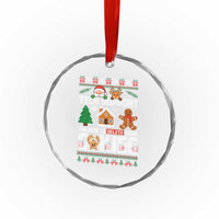 Funny Tech Support Christmas Crystal Glass Ornament I Am Here To Delete Your Cookies - Wonder Print Shop