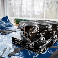 Funny Teddy Roosevelt Wrapping Paper Roll Big Stick Energy President