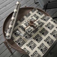 Funny Tennis Lover Gift Wrapping Paper Roll Queen Of The Court - Wonder Print Shop
