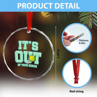 Funny Tennis Player Gift Crystal Glass Ornament It Is Out Of Your Reach - Wonder Print Shop