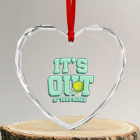 Funny Tennis Player Gift Heart Crystal Glass Ornament It Is Out Of Your Reach - Wonder Print Shop