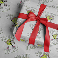 Funny Tennis Quote Wrapping Paper Roll Id Hit That - Wonder Print Shop