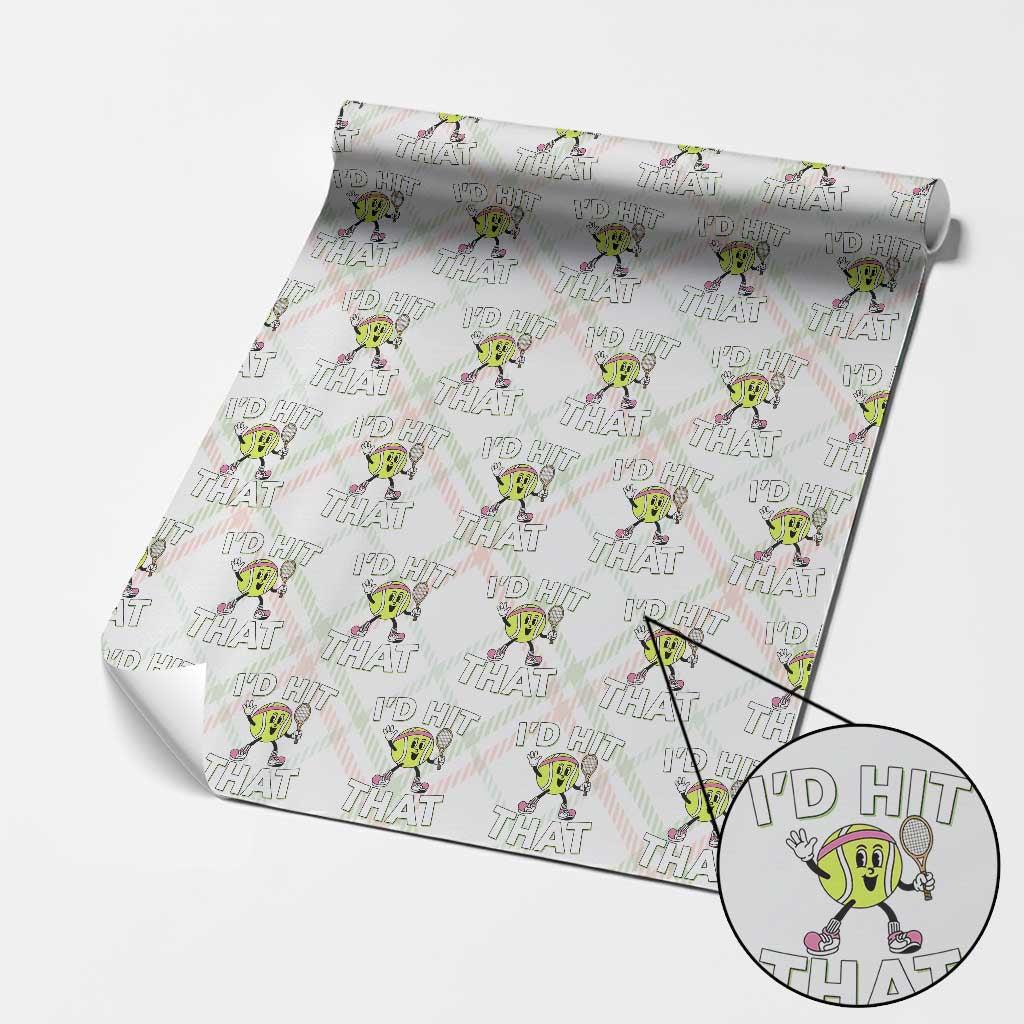 Funny Tennis Quote Wrapping Paper Roll Id Hit That - Wonder Print Shop