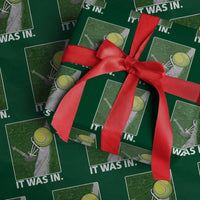 Funny Tennis Quote Wrapping Paper Roll It Was In - Wonder Print Shop