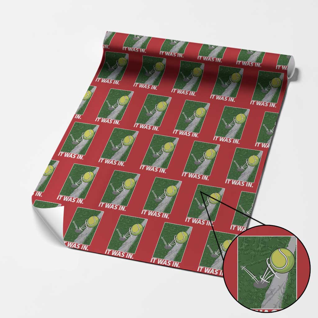 Funny Tennis Quote Wrapping Paper Roll It Was In - Wonder Print Shop