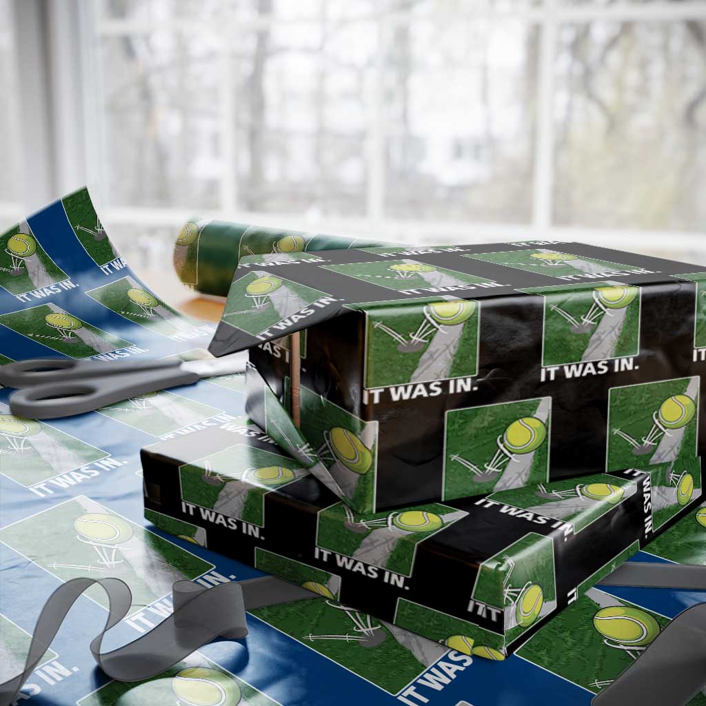 Funny Tennis Quote Wrapping Paper Roll It Was In - Wonder Print Shop
