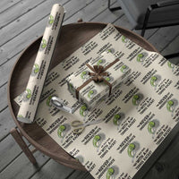 Funny Tennis Quote Wrapping Paper Roll Never Underestimate An Old Man With A Tennis Racket - Wonder Print Shop