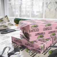 Funny Tennis Quote Wrapping Paper Roll Never Underestimate An Old Man With A Tennis Racket - Wonder Print Shop