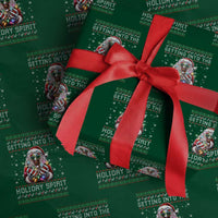Funny Terrifier Christmas Santa Wrapping Paper Roll Getting Into The Holiday Spirit Horror Movie - Wonder Print Shop