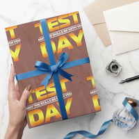 Funny Test Day Wrapping Paper Roll May The Skills Be With You Motivational Teacher