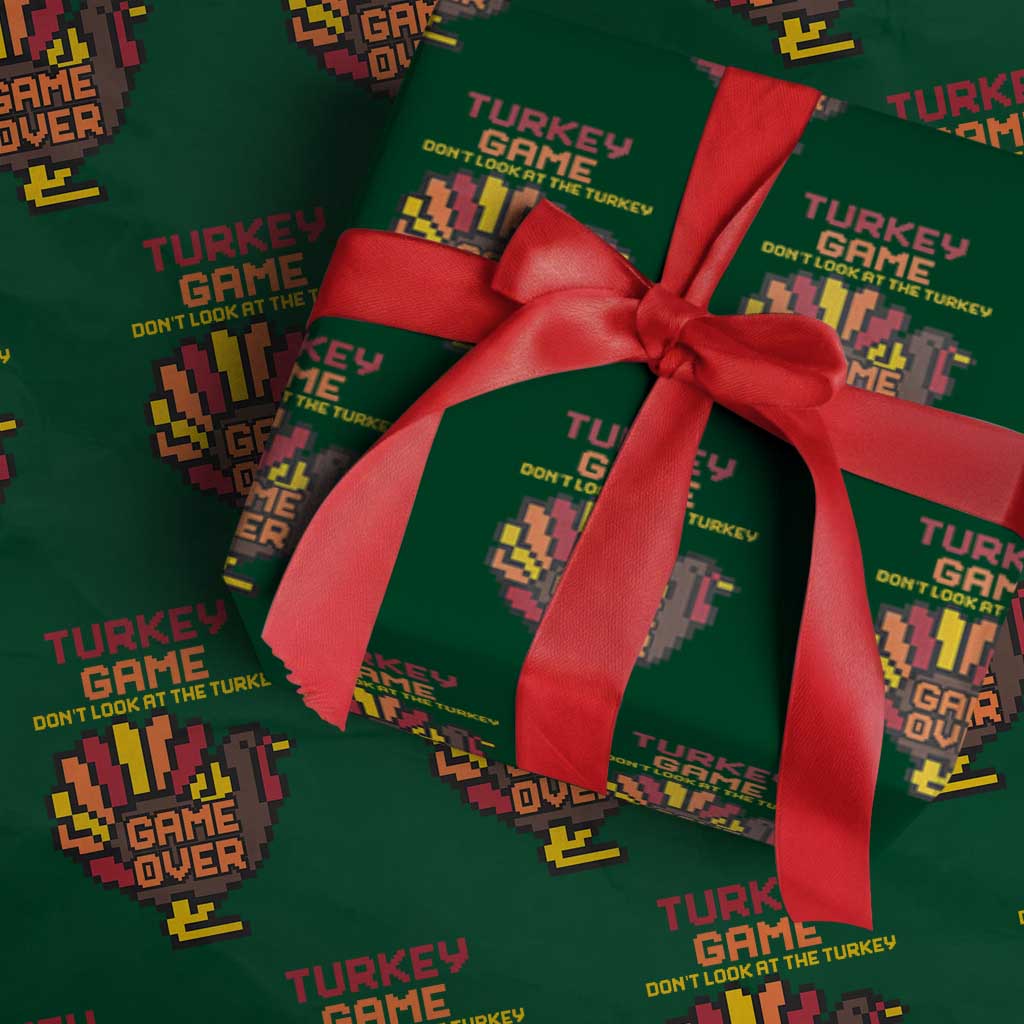Funny Thanksgiving Turkey Wrapping Paper Roll Turkey Game Dont Look At The Turkey - Wonder Print Shop