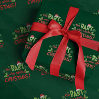 Funny The Baby Who Stole Christmas Wrapping Paper Roll First Xmas Santa Hat Mistletoe - Wonder Print Shop