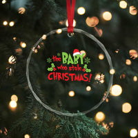 Funny The Baby Who Stole Xmas Crystal Glass Ornament First Xmas Santa Hat Mistletoe TS11