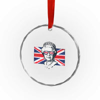 Funny The Colonies Are Quite Rowdy This Evening Crystal Glass Ornament Queen 4th Of July - Wonder Print Shop