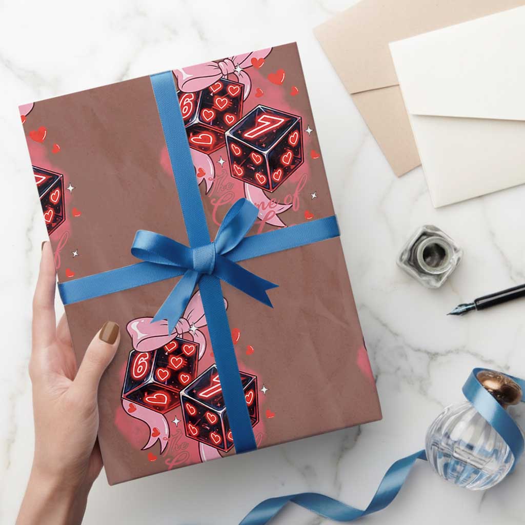 Funny The Game Of Love Six Seven Dice Meme Wrapping Paper Roll