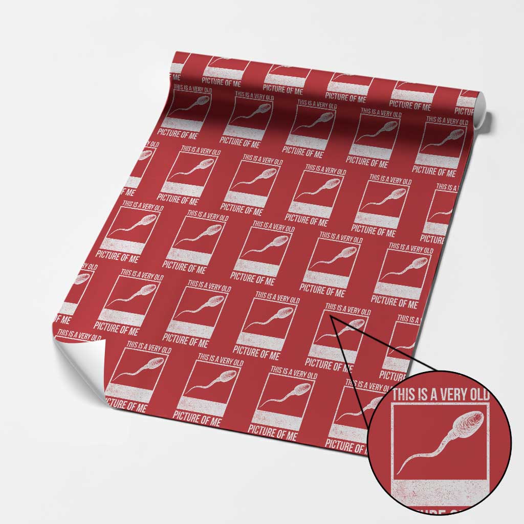 Funny This Is A Very Old Picture Of Me Wrapping Paper Roll Adult Humor Gag Gift - Wonder Print Shop