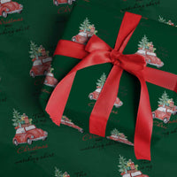 Funny This Is My Christmas Movie Watching Shirt Wrapping Paper Roll Red Car Xmas Tree - Wonder Print Shop