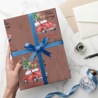 Funny This Is My Christmas Movie Watching Shirt Wrapping Paper Roll Red Car Xmas Tree - Wonder Print Shop