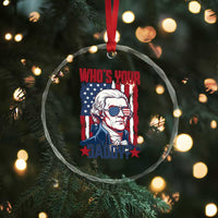 Funny Thomas Jefferson Crystal Glass Ornament Who Is Your Daddy