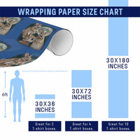 Funny Three Bunny Moon Humorous Rabbit Meme Wrapping Paper Roll