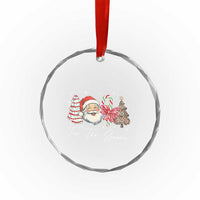 Funny Tis The Season Christmas Crystal Glass Ornament Xmas Holiday Family Matching Santa Xmas Tree - Wonder Print Shop