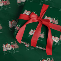 Funny Tis The Season Christmas Wrapping Paper Roll Xmas Holiday Family Matching Santa Xmas Tree - Wonder Print Shop