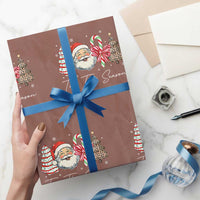 Funny Tis The Season Christmas Wrapping Paper Roll Xmas Holiday Family Matching Santa Xmas Tree - Wonder Print Shop