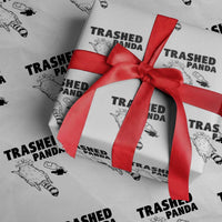 Funny Trashed Panda Wrapping Paper Roll Drunk Raccoon Meme Hot Mess - Wonder Print Shop