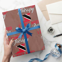 Funny Trini Wrapping Paper Roll Just Need Soca & Rum Trinidad and Tobago Flag - Wonder Print Shop