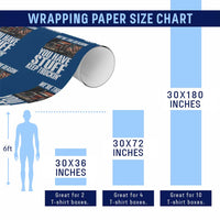 Funny Truck Driver Wrapping Paper Roll We Are The Reason You Have Stuff Keep Truckin - Wonder Print Shop