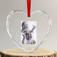 Funny Tuff Baby 67 Meme Heart Crystal Glass Ornament Viral AI Niche Baby Six Seven Hand Gesture - Wonder Print Shop