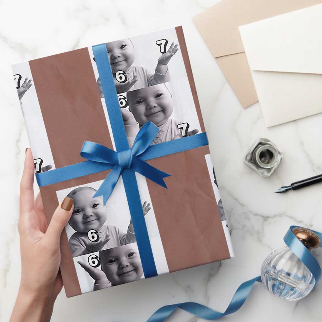 Funny Tuff Baby 67 Meme Wrapping Paper Roll Viral AI Niche Baby Six Seven Hand Gesture - Wonder Print Shop