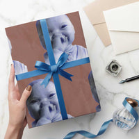 Funny Tuff Baby Giggling Meme Wrapping Paper Roll Viral AI Niche Baby Holding Laugh Face - Wonder Print Shop