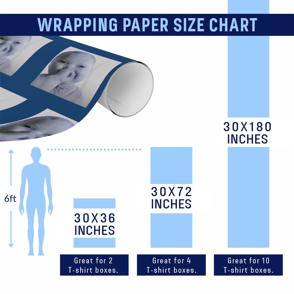 Funny Tuff Baby Giggling Meme Wrapping Paper Roll Viral AI Niche Baby Holding Laugh Photo - Wonder Print Shop
