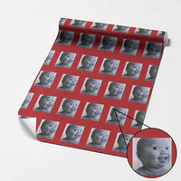 Funny Tuff Baby Side Eye Meme Wrapping Paper Roll Viral AI Niche Baby Face Reaction - Wonder Print Shop