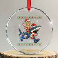 Funny Tung Tung Sahur Riding Tralala Crystal Glass Ornament Ugly Chritstmas Italian Brainrot Meme - Wonder Print Shop