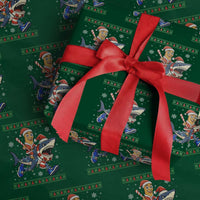 Funny Tung Tung Sahur Riding Tralala Wrapping Paper Roll Ugly Chritstmas Italian Brainrot Meme - Wonder Print Shop
