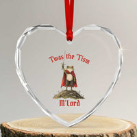 Funny Twas The Tism M Lord Medieval Knight Frog Heart Crystal Glass Ornament