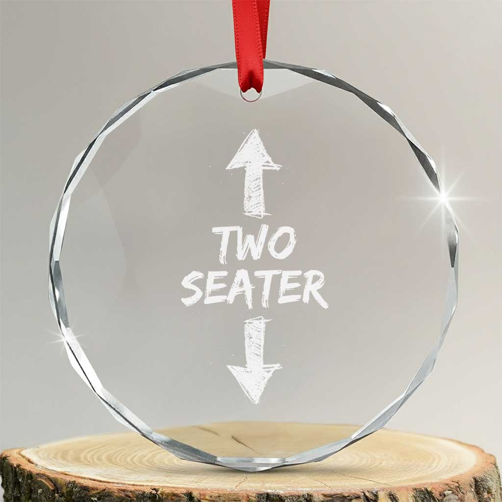 Funny Two Seater Crystal Glass Ornament Dirty Adult Humor Offensive Gag - Wonder Print Shop