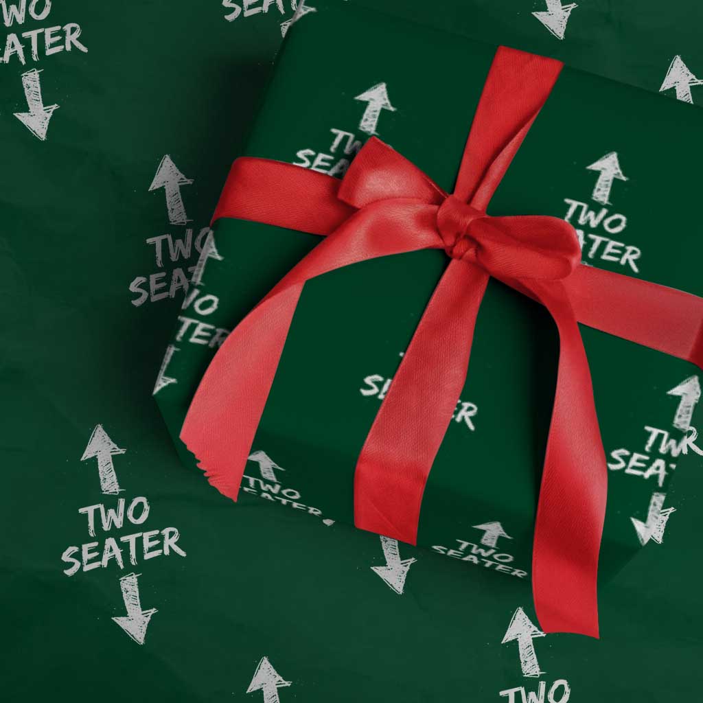 Funny Two Seater Wrapping Paper Roll Dirty Adult Humor Offensive Gag - Wonder Print Shop