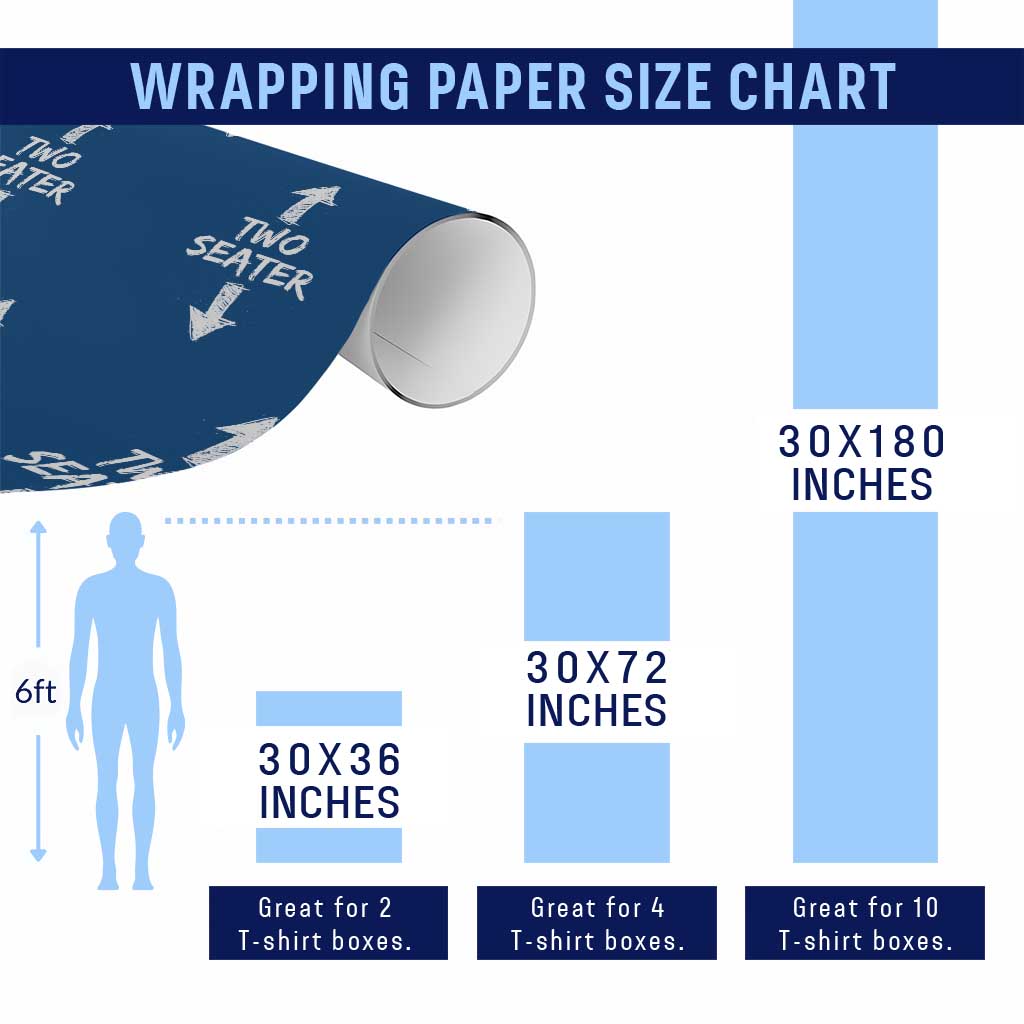 Funny Two Seater Wrapping Paper Roll Dirty Adult Humor Offensive Gag - Wonder Print Shop