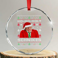 Funny Ugly Christmas Crystal Glass Ornament Chris Holy Schnikes Farley - Wonder Print Shop