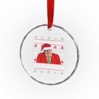 Funny Ugly Christmas Crystal Glass Ornament Chris Holy Schnikes Farley - Wonder Print Shop