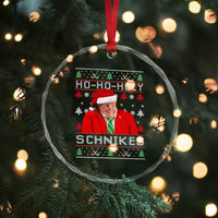 Funny Ugly Christmas Crystal Glass Ornament Chris Holy Schnikes Farley - Wonder Print Shop
