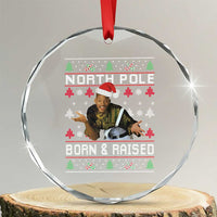Funny Ugly Christmas Crystal Glass Ornament Fresh North Pole Born and Raised Prince - Wonder Print Shop